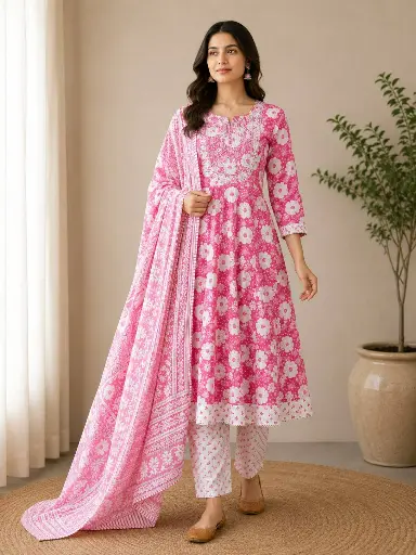 [n515v15b671n2q401] Umb 3pcs R17  (Jaipuri cotton)