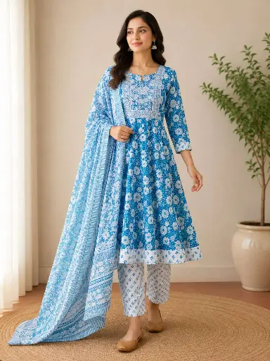 [n515v15b671n2q406] Umb 3pcs R22  (Jaipuri cotton)