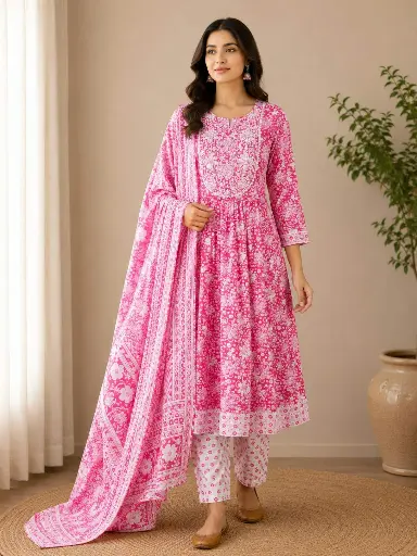 [n515v15b671n2q409] Umb 3pcs R25 (Jaipuri cotton)