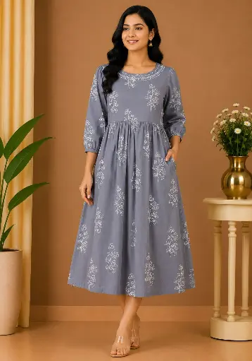 [n662s61b177n2q503] Maxi R8  (Jaipuri cotton)