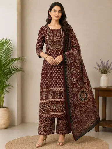 [n663h3b290n1q409] 3pcs Ajrak R20 (cotton)