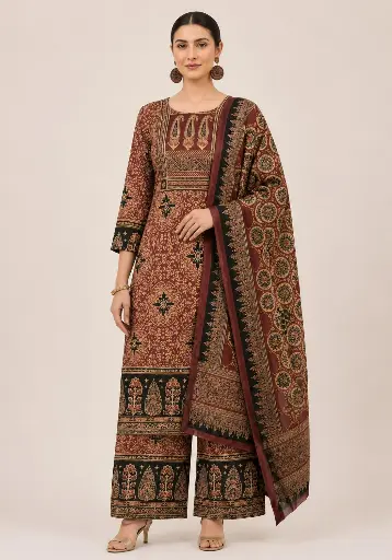 [n663h3b290n1q4010] 3pcs Ajrak R20  (cotton)