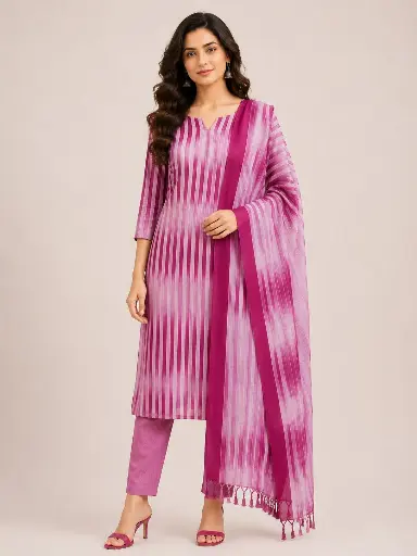 [n834v19b568n1q408] 3pcs R17 (Ikkat Cotton) 