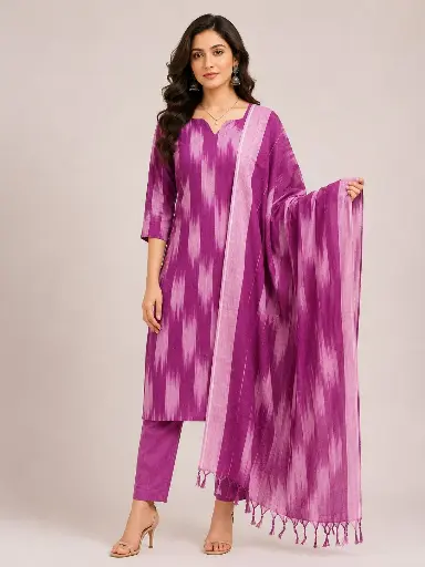 [n834v19b568n1q4010] 3pcs R17 (Ikkat Cotton) 