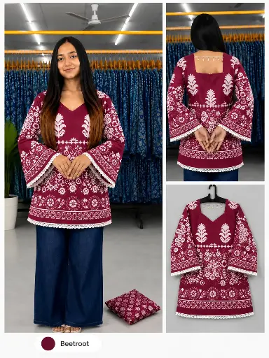 [n244v15b726n1q4011] short kurti R11