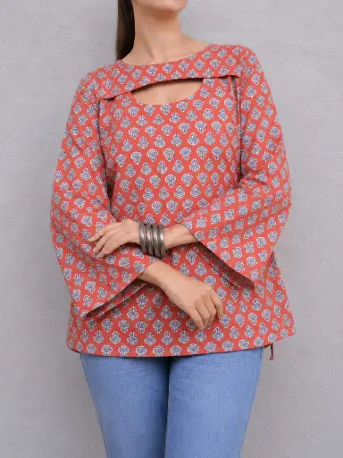 [n244v15b726n3q403] short kurti R11(cotton)