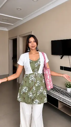 [n303v15b726n7q402] short kurti R11